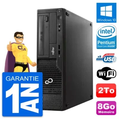 PC Fujitsu Esprimo E510 DT Pentium G2020 RAM 8Go Disco Duro 2To Windows 10 Wifi - Imagen 1 de 4