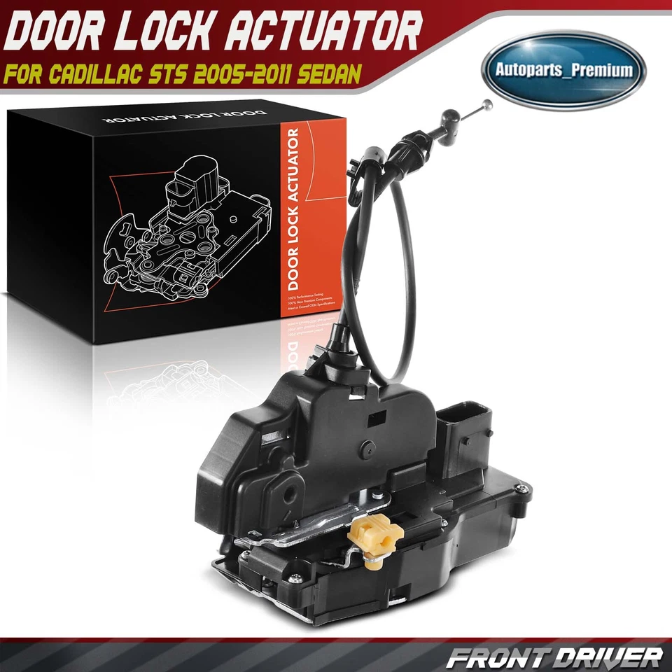 Actuador de bloqueo de puerta para Cadillac STS 2005 2006 2007-2011 sedán 8 pines delantero izquierdo Foto 1 de 4