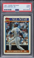 1991 Topps Tiffany Ken Griffey Jr. HOF #392 PSA 9 MINT