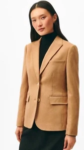 Brooks Brothers Women’s Italian fabric baby Camel hair Blazer Size 8 -Two-Button - Picture 1 of 13