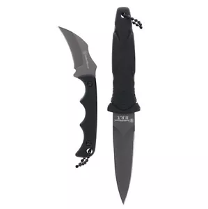 2pk Smith & Wesson 3Cr 3.25" Boot/2" Karambit Neck Knife Combo w/Belt Clip/Chain - Picture 1 of 3