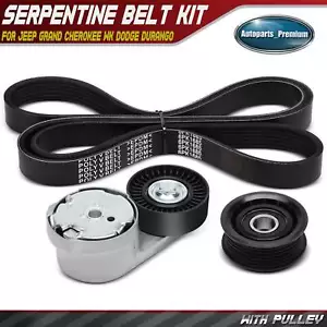 Kit de 3 componentes de transmisión por correa Serpentine para Jeep Grand Cherokee WK Dodge Durango - Imagen 1 de 9