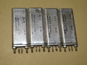 4 Western Elektro Kondensatoren, Typ 511-A, B und C - Bild 1 von 6