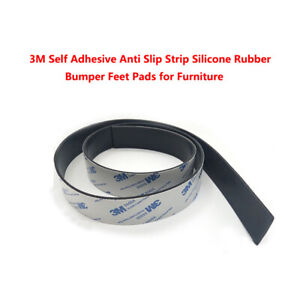 3M Self Adhesive Anti Slip Strip Silicone Rubber Bumper Feet Pads for Furniture