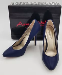 Anne Michelle Sagitaria-01 Women's Navy High Heel Shoes - Picture 1 of 4