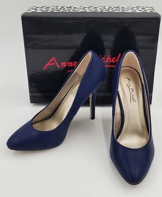 Anne Michelle Sagitaria-01女式海军蓝高跟鞋 — 第 1/4 张图片