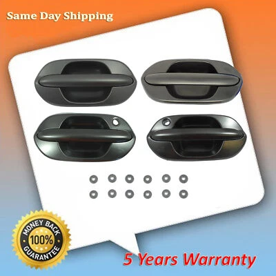 Juego de 4 manijas de puerta exterior delanteras y traseras negras con textura para Honda Odyssey 03-04 Foto 1 de 4