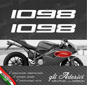 2 Adhesives DUCATI 1098 For Fairing Lateral Motorcycle Racing Road