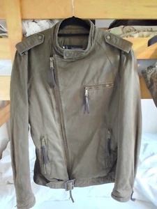 Dsquared2 jacket genuine size Euro 54 XL in Khaki green with matching hood - Picture 1 of 17