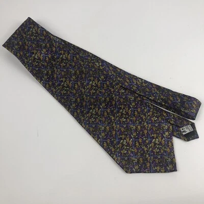 Corbata vintage del Museo Metropolitano de Arte 58" 4" floral uvas púrpura Foto 1 de 4