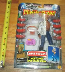 Figura de lucha libre 2000 WCW NWO Dennis Rodman Power Slam WWF WWE NBA pelo naranja - Imagen 1 de 5