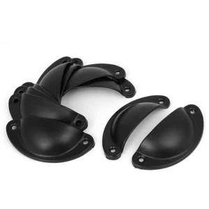 10 Möbelgriff Muschelgriffe Knöpfe Schalengriff Schubladengriff 64mm Lochabstand - Bild 1 von 3