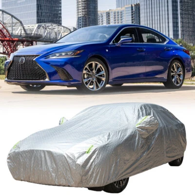 Cubierta de coche de alta resistencia de 6 capas forro de algodón para exteriores para Lexus ES300h ES330 ES350 Foto 1 de 4