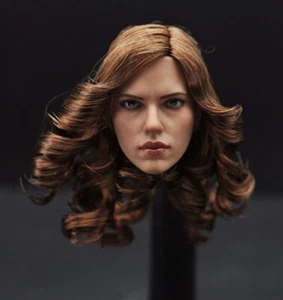 1/6 Black Widow Scarlett Johansson Head Sculpt In Suntan For Phicen Presale - Picture 1 of 5