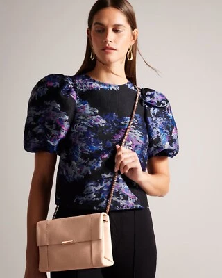 ¡NUEVO CON ETIQUETAS! Ted Baker - PARSON - Bolso Bandolera de Cuero Suave Sin Forro - TAUPE Foto 1 de 4