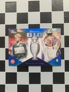 2024 Topps Chrome UEFA Euro Dream Big Peter Schmeichel Blue /150 Denmark - Bild 1 von 2