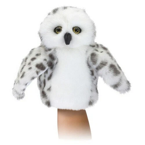 Folkmanis 3151 Little Snowy Owl Hand Puppet 20cm Designed Fit Little Hands