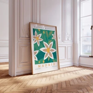 Madrid Flower Market Print, Matisse Floral Poster, Decor Classic Fashion 9131 - Picture 1 of 3