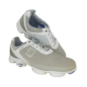 FootJoy Hyperflex FTF 2.0 Mens Pre-owned White/Gray Golf Shoes - sz. 8 1/2 WIDE - Picture 1 of 5