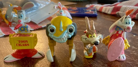 Rare HTF 1980s Who Framed Roger Rabbit Action Figure PVC Rubber Toy Collectible Cover