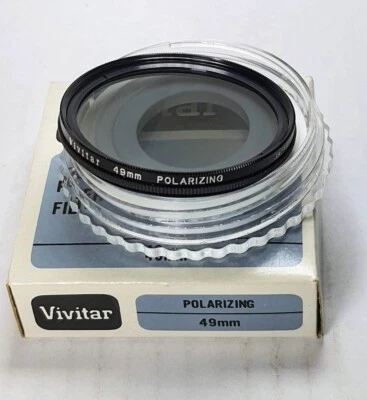 Genuine 49mm Polarizer PL Glass Lens Filter Japan 49 mm Polarizing Pol Vivitar - Image 1 of 4