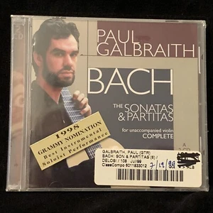 BACH Sonatas & Partitas (violin) - PAUL GALBRAITH guitar - DELOS 2CD 1998 NEW - Imagen 1 de 2