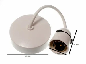 Roseta De Techo Y Flexo Con Portalámparas 250V 6 Amp Paquete De 6 - Imagen 1 de 1