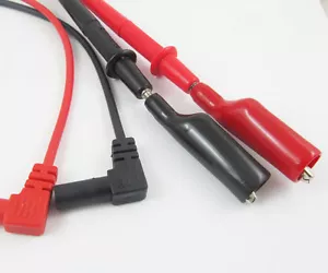 Test Lead Insulated Screw on Alligator Crocodile Clip for Multimeter DMMS 1set - Picture 1 of 2