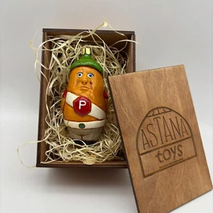 Christmas Tree Decorations Glass Hand painted Formed toys Policeman Lemon - Picture 1 of 5