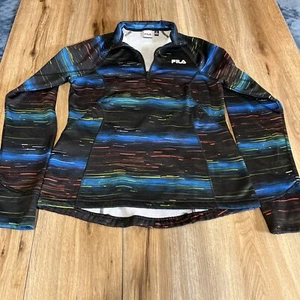 Fila Sport 1/4 zip pullover women M. W/Thumbholes Lined. Workout Jogging Casual - Picture 1 of 9