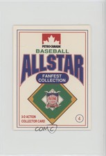1991 Petro-Canada All Star FanFest Stand-Ups Ryne Sandberg #4 HOF