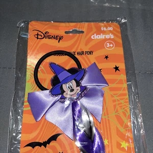 Claire's Disney Halloween Zubehör geflochtenes Kunsthaar Pony Minnie Maus Neu - Bild 1 von 4