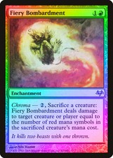 Fiery Bombardment FOIL Eventide PLD Red Rare MAGIC GATHERING CARD ABUGames
