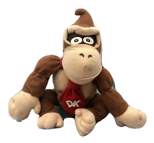 VINTAGE Nintendo Donkey Kong Plush Beanie BDA N64 Collectibles Damage - Picture 1 of 13