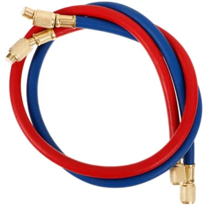 2pcs Refrigerant Filling Hose Kit Charging for Car Refrigerant Air Conditioner - Picture 1 of 12