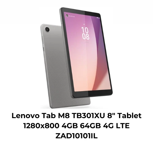 Lenovo Tab M8 TB301XU 8" Tablet 1280x800 4GB 64GB 4G LTE ZAD10101IL - Image 1 of 1