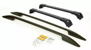 BARANDILLAS DE TECHO NEGRAS Y BARRAS TRANSVERSALES aptas para TOYOTA RAV4 2012-2019 - Imagen 1 de 1