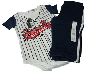 New Home Run All Star Baby Boys Baseball Shirt Sweatpants Set 12M New Koala Baby - Picture 1 of 6