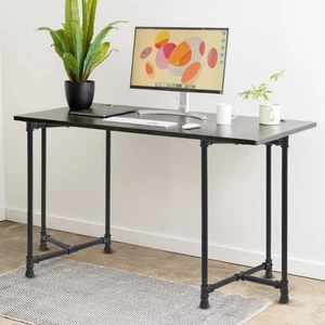 Table Legs Set of 2 Metal Desk Leg 28-Inch Dining Table Legs Industrial Black - Picture 1 of 22