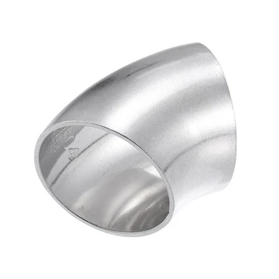 OD 1.5" 45 Gradi Inox Acciaio Piegato Tubo Scarico Gomito Tubo - Immagine 1 di 4