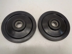 2004 Ski Doo MXZ 600 REV #2 Rear Torque Arm Idler Wheels Pair Black 165mm - Picture 1 of 12