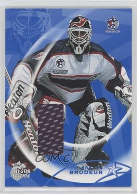 2002 ITG Be A Player All-Star Edition Game-Used Jerseys /100 Martin Brodeur HOF - Image 1 of 2