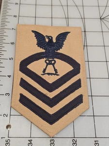Original US Navy Chief Petty Officer Commissary Man Tan 4075 - Picture 1 of 2