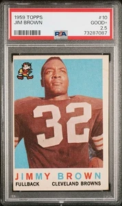 1959 Topps #10 Jim Brown PSA 2.5 Cleveland Browns HOF Syracuse University - Picture 1 of 1