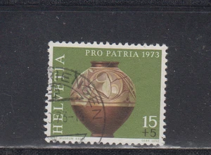 SWITZERLAND : 1973 - USED - SCOTT # B414   SEMI-POSTAL  ART - Picture 1 of 1