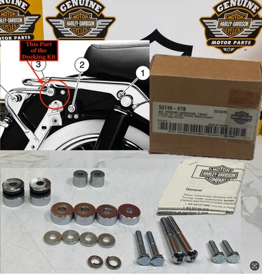 97-08 OEM Harley Touring Detachable Docking Hardware luggage Rack Tour Pack Pack - Image 1 of 4