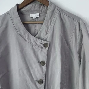 J. Jill Pure Jill Drape Front Button Down Beige Women’s Lightweight Jacket - 3X - Picture 1 of 8