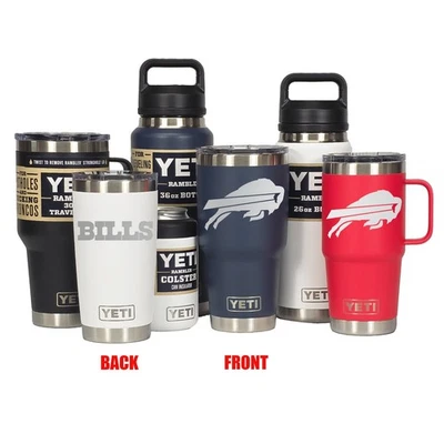 Buffalo Bills YETI Laser Engraved Tumblers, Mugs, Can Colsters, and Bottles - Image 1 of 3