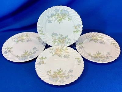 JUEGO DE 4 PLATOS DE ENSALADA HAVILAND LIMOGES PATRÓN MARGAUX 7/75" Foto 1 de 4