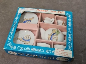 Vintage Peter Rabbit 1” Toy China Tea Set #3758 With Original Box Made In Japan - Picture 1 of 8